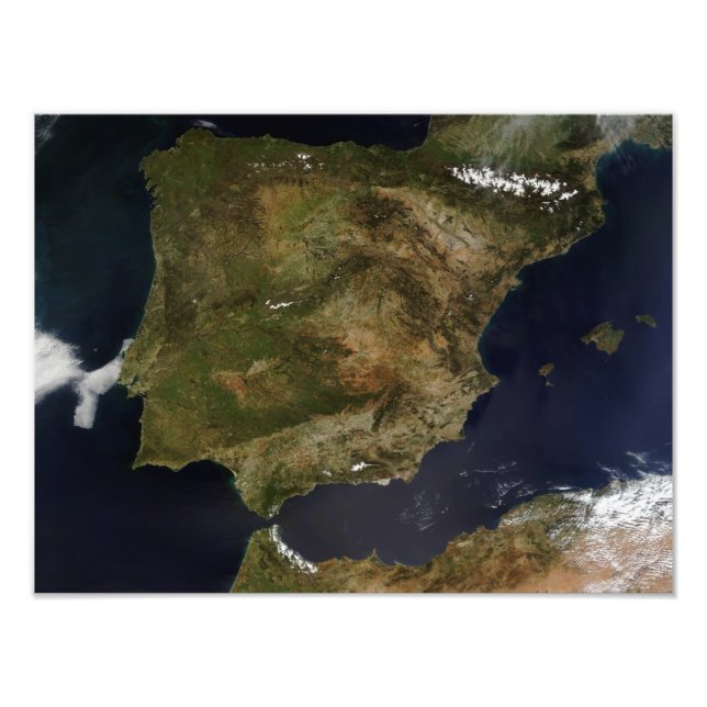 Spanien och Portugal Fototryck (Framsidan)