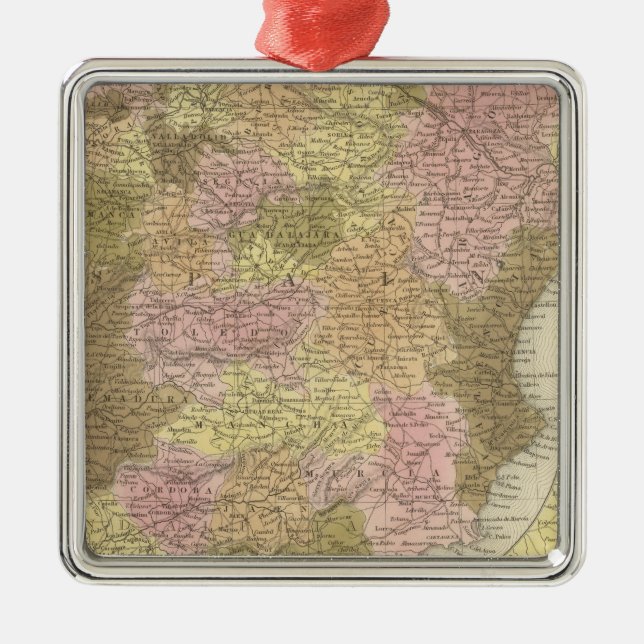 Spanien och Portugal Julgransprydnad Metall (Framsidan)