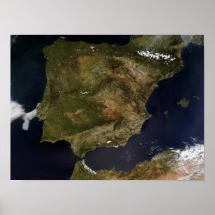 Spanien och Portugal Poster
