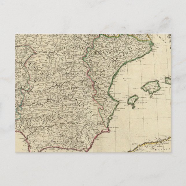 Spanien och Portugal Vykort (Framsida)