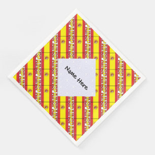 Spanien och spansk flagg Kaklade Personliga Papper Pappersservett