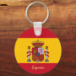 Spanien och spanska Flagga mode, resa/sportfantast Nyckelring