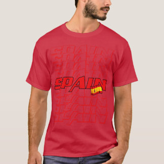 Spanien - överlappande text 1 t shirt