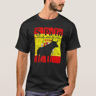 Spanien Periodiska Bord Inslag Bull Toro Sp. T Shirt