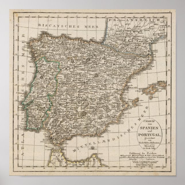 Spanien, Portugal 6 Poster (Framsidan)