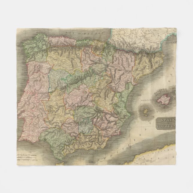 Spanien Portugal 7 Fleecefilt (Framsidan (Horisontell))