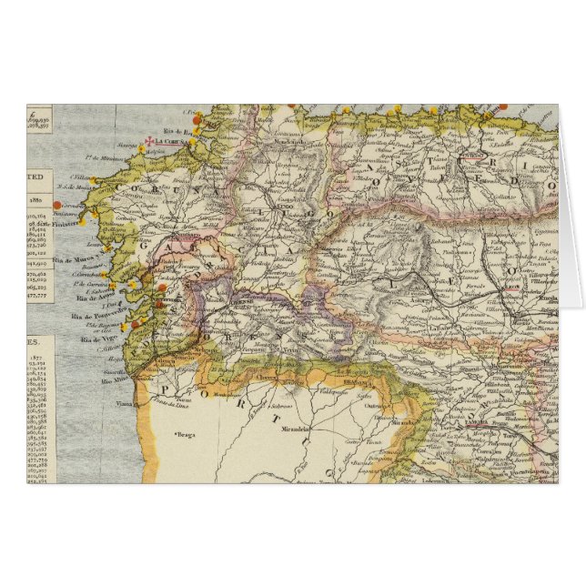 Spanien, Portugal 7 Hälsningskort (Framsidan Horizontal)