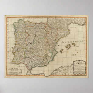 Spanien Portugal Poster