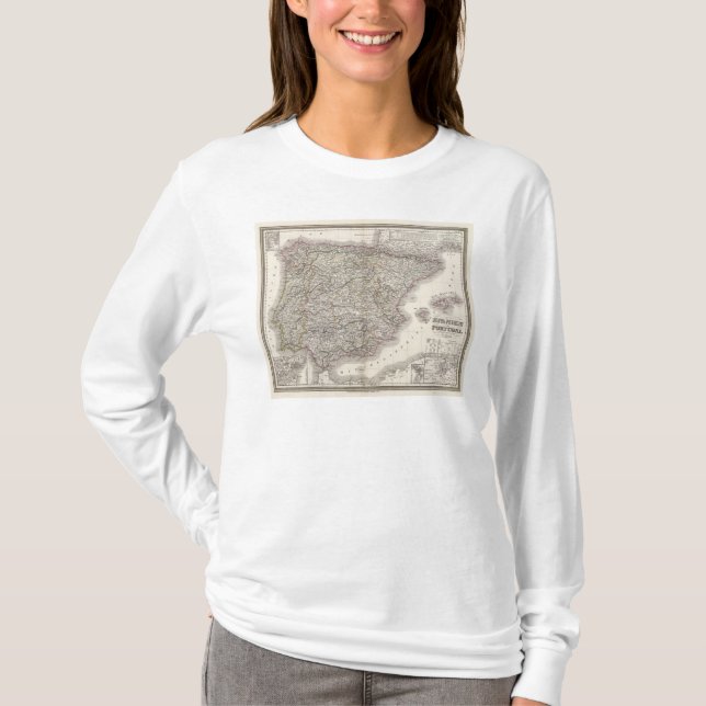Spanien Portugal T Shirt (Framsida)