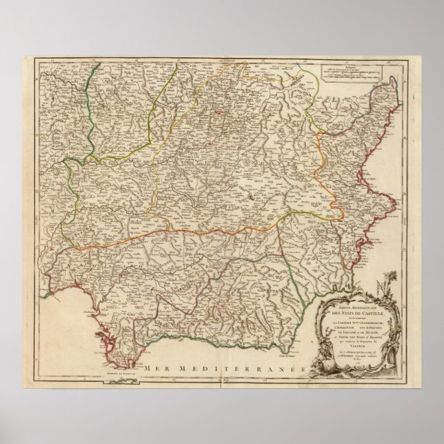 Spanien Poster (Framsidan)