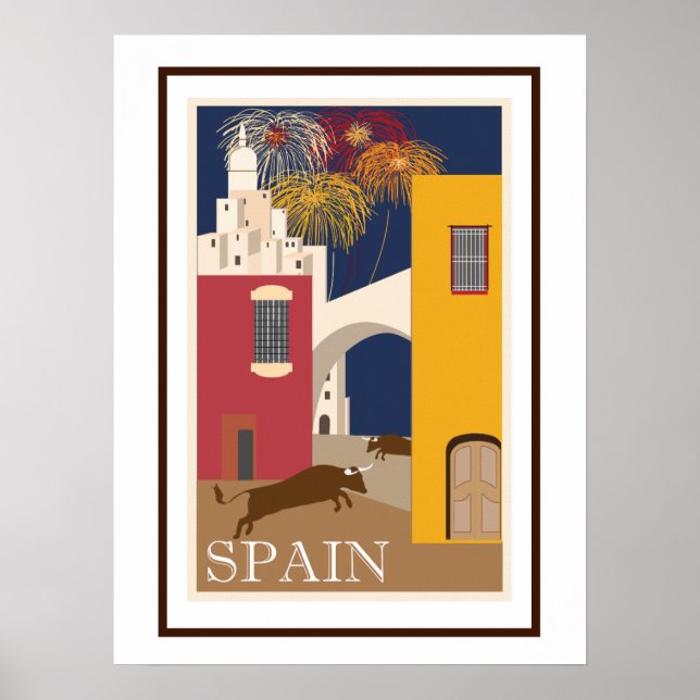Spanien Poster (Framsidan)