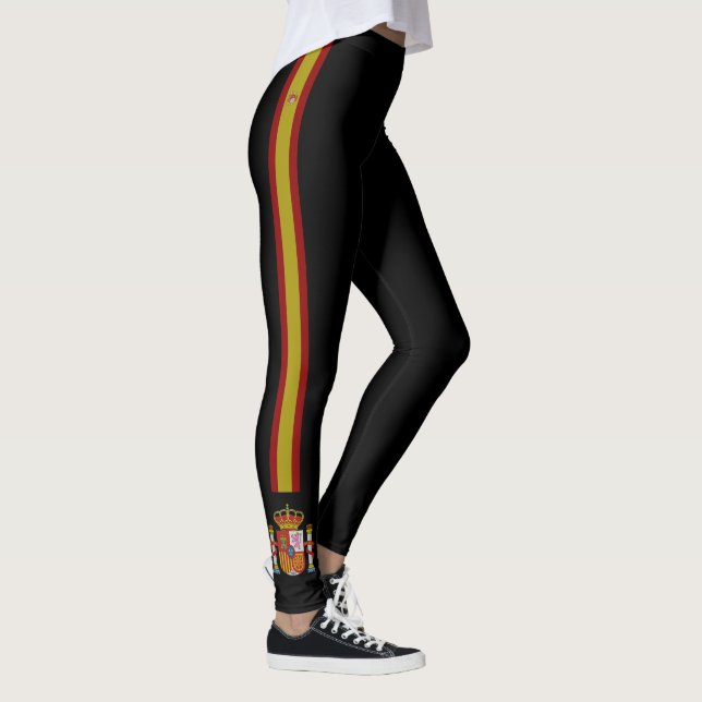 Spanien randflagga leggings (Höger)