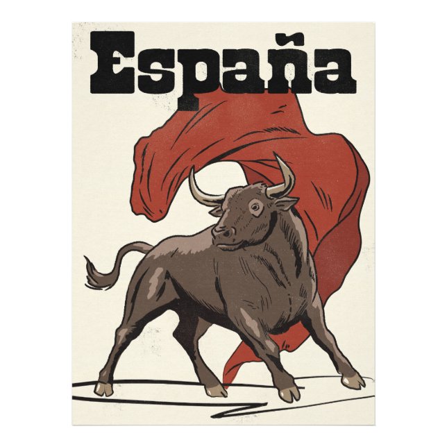 Spanien Resa affisch Fototryck (Framsidan)