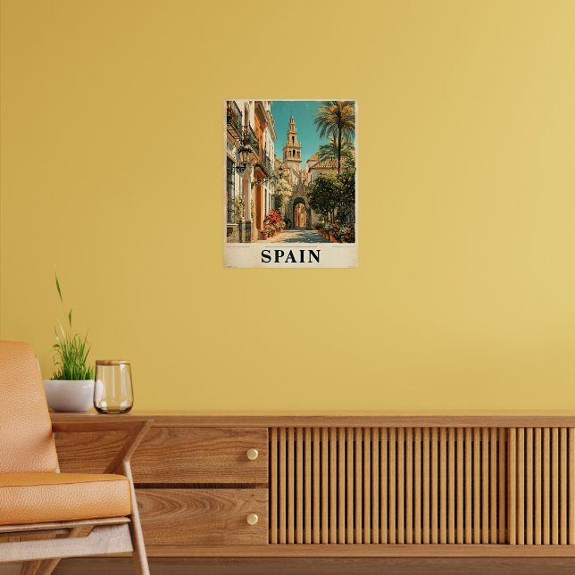 Spanien Resaaffisch Poster (Vardagsrum 2)