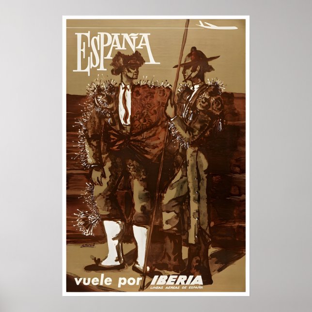 Spanien Resaaffisch Spanien Konst Iberisk Tryck (Framsidan)