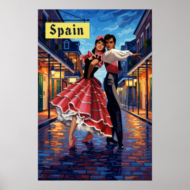 Spanien resaffisch poster (Framsidan)