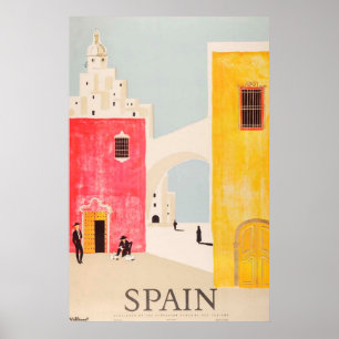 Spanien reser affischvintage poster