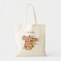 Spanien reskarta (dubbelsidig tryck)