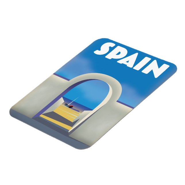 Spanien Retro Semester konst Magnet (Vänstra Sidan)