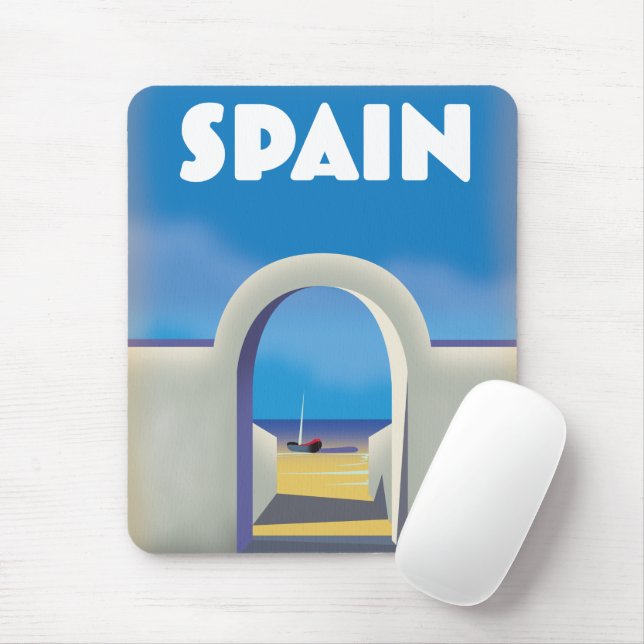 Spanien Retro Semester konst Musmatta (Med mus)