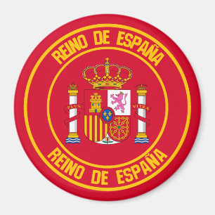 Spanien Round Emblem Magnet