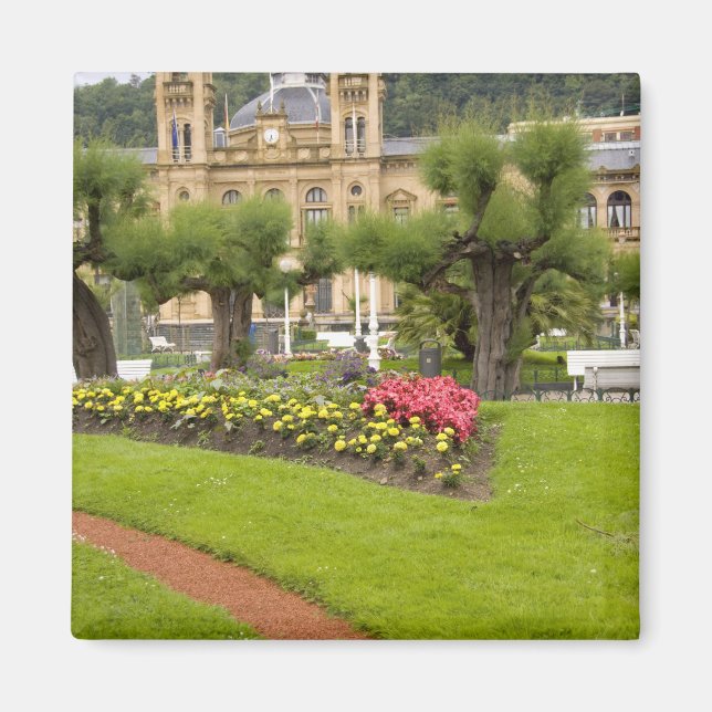 Spanien, San Sebastian. Populärt badort, Magnet (Framsidan)