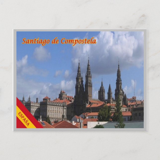 Spanien - Santiago de Compostela - Vykort (Framsida)