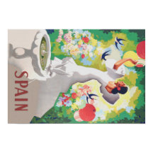 Spanien Senorita Birds Flowers Fiesta Garden