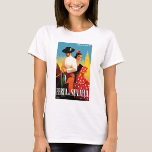 Spanien Seville April mässaaffisch 1961 Tee Shirt