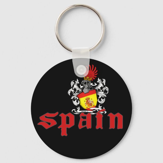 Spanien Shield Keychain Nyckelring (Framsida)