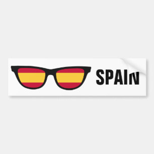 Spanien skuggar beställnings- text- & färgbildekal bildekal
