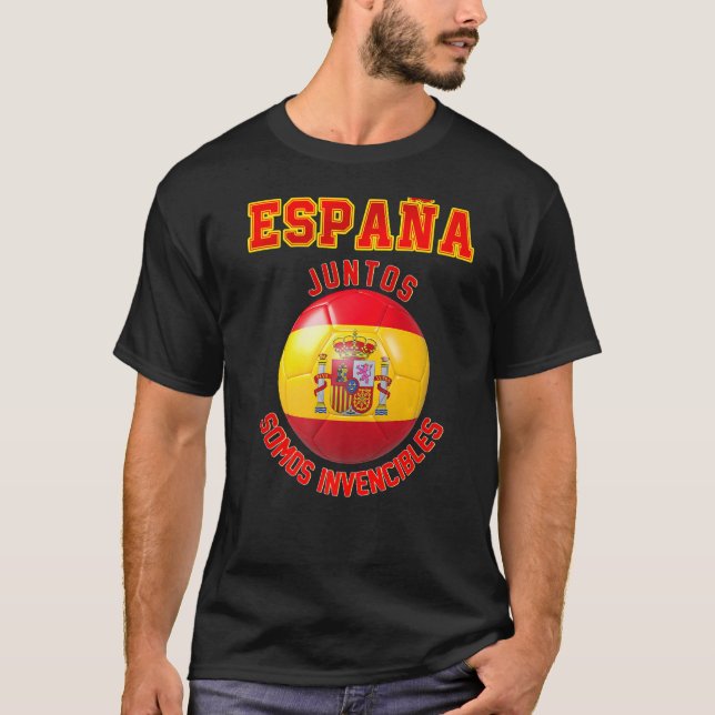 Spanien Slogan för fläkt i det spanska fotbollslag T Shirt (Framsida)