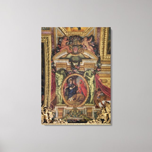 Spanien som erkänner Frankrikets företräde Canvastryck (Framsida)