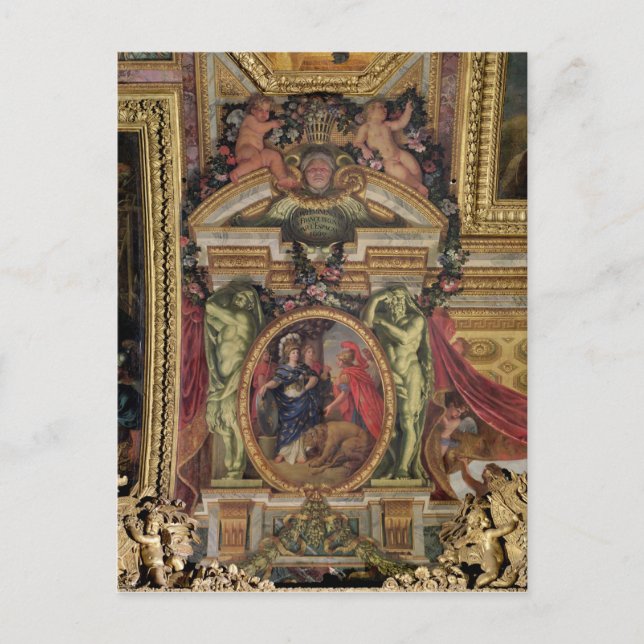 Spanien som erkänner Frankrikets företräde Vykort (Framsida)