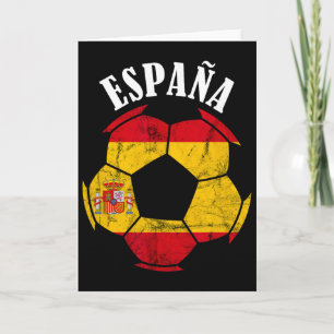 Spanien Spanien Flagga Spanien Fotbollsspelare Spa Kort