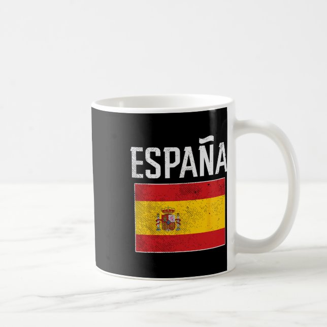 Spanien Spanien Flagga Spansk Fotboll Män Kvinnor  Kaffemugg (Höger)