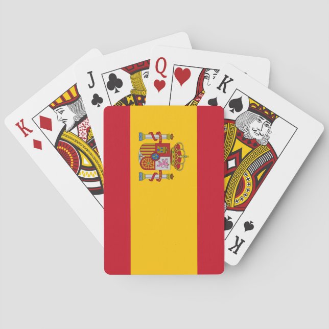 Spanien (spanjor) flagga casinokort (Baksidan)
