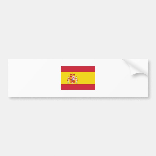 Spanien/spanjorflagga Bildekal (Framsidan)