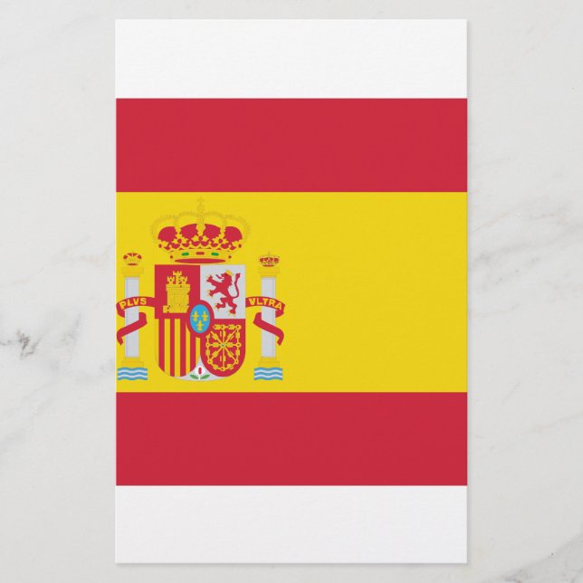 Spanien/spanjorflagga Brevpapper (Framsida)