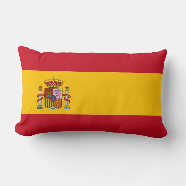 Spanien - spanjorflagga lumbarkudde (Framsida)