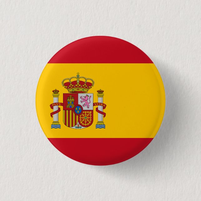 Spanien (spanska) Flagga Knapp (Framsida)