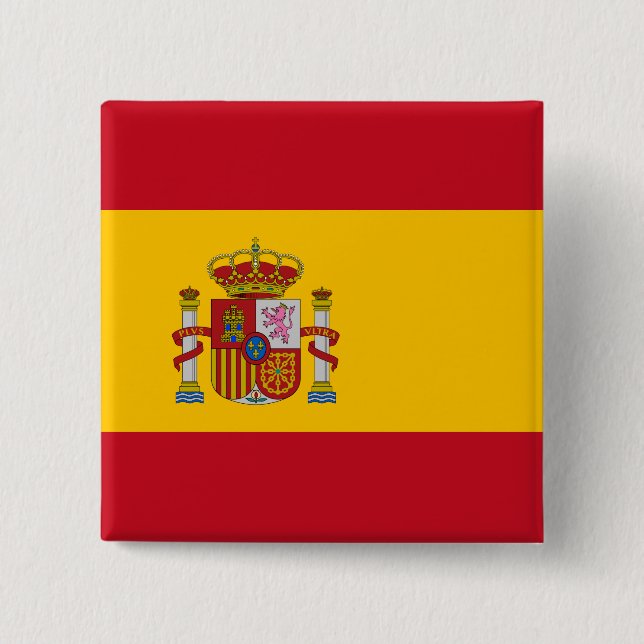 Spanien (spanska) Flagga Knapp (Framsida)
