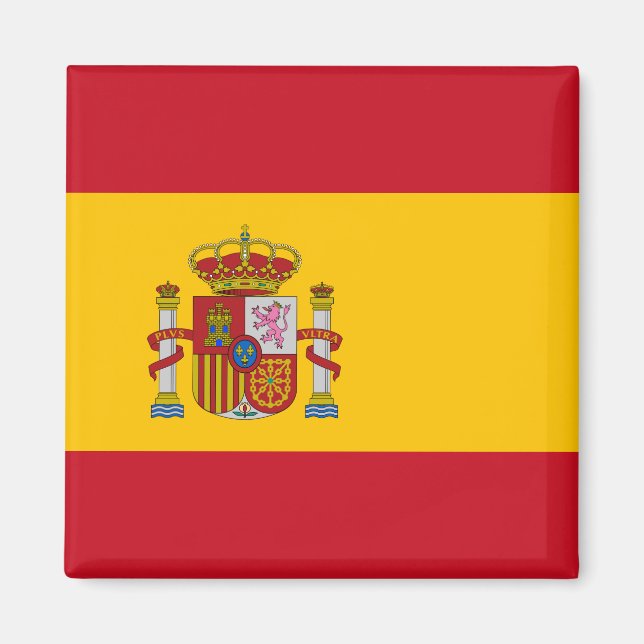 Spanien (spanska) Flagga Magnet (Framsidan)