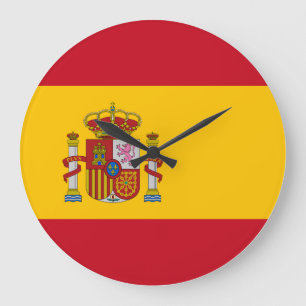 Spanien (spanska) Flagga Stor Klocka
