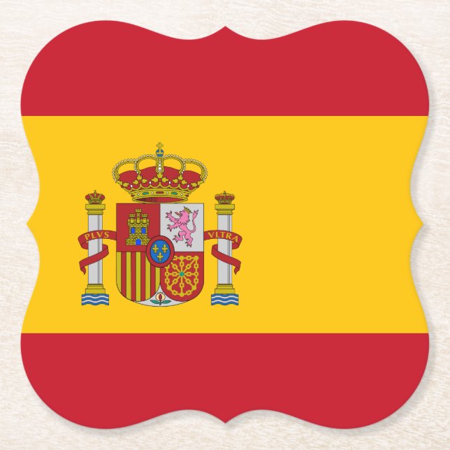 Spanien (spanska) Flagga Underlägg Papper (Framsida)