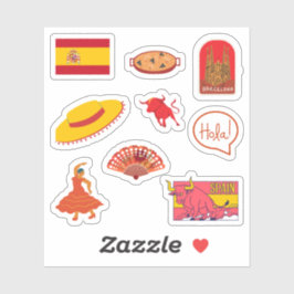 Spanien Stickers Klistermärken