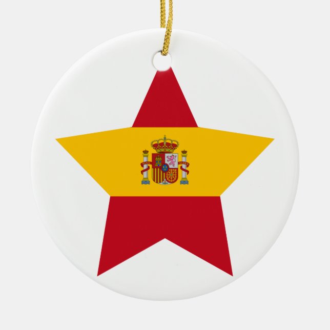 Spanien stjärna julgransprydnad keramik (Framsidan)