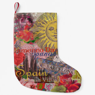 Spanien Sunshine Spain Travel Art Liten Julstrumpa