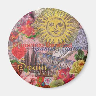 Spanien Sunshine Spain Travel Art Magnet