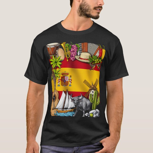 Spanien T Shirt (Framsida)